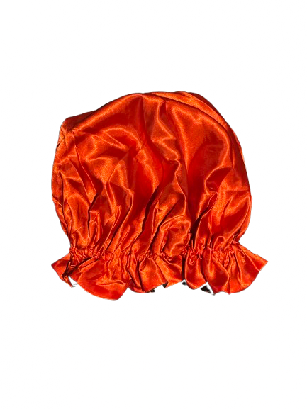 Bonnet en Satin Réversible Rouge & Noir