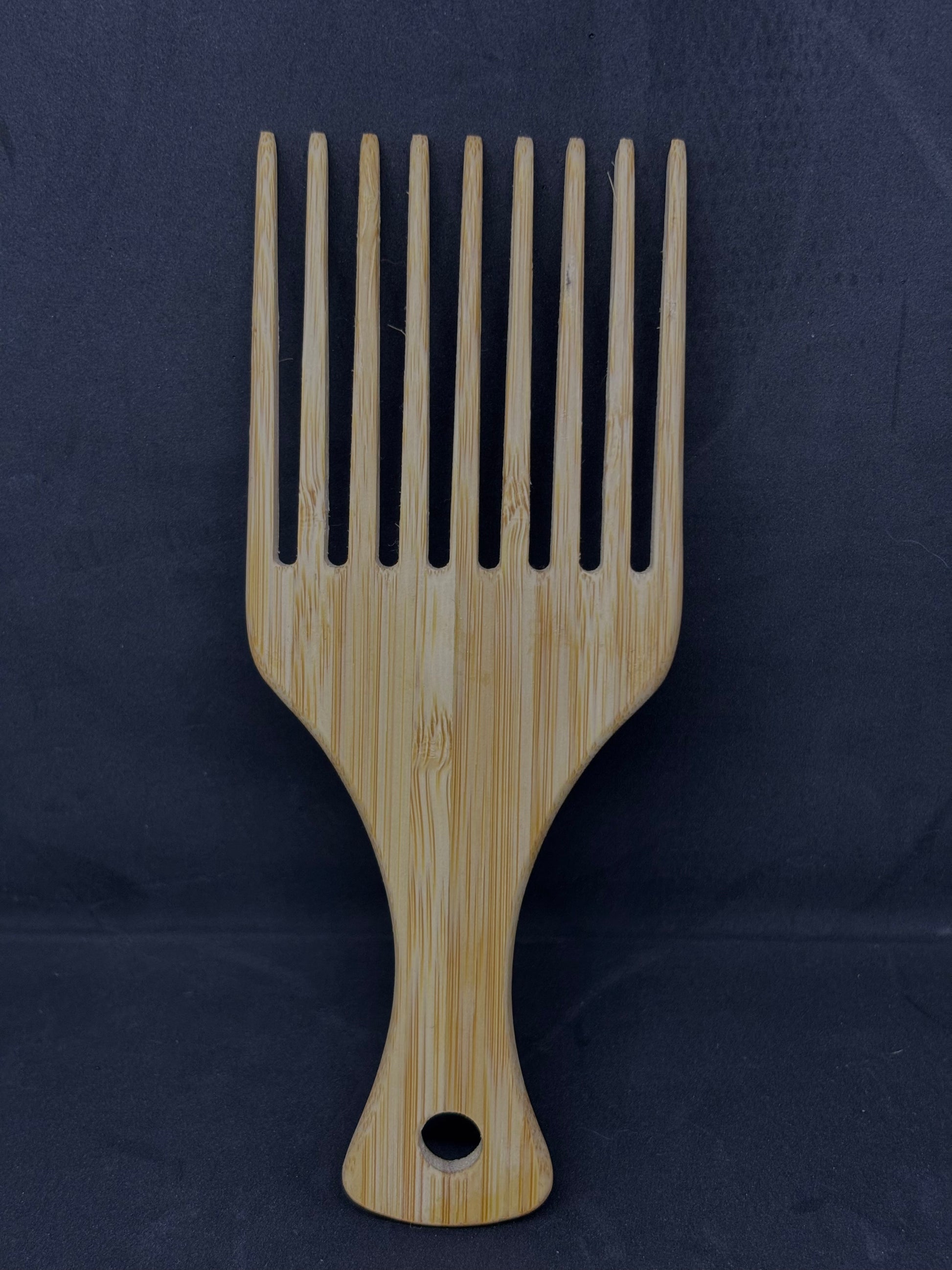 Peigne Afro Bambou – Démêle Sans Casser, 100 % Naturel